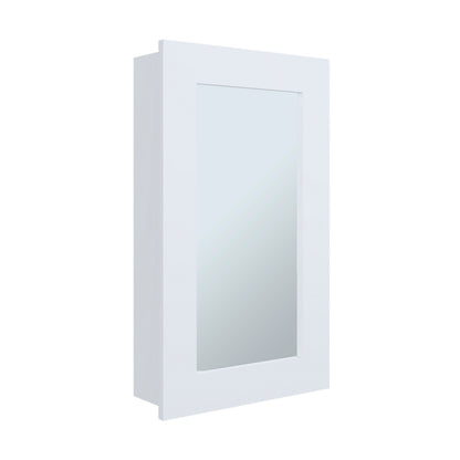 Juno 25.7" H x 15.7" W Narrow  Mirror Medicine Cabinet, One door with Three interior Shelves for Bathroom, Kitchen