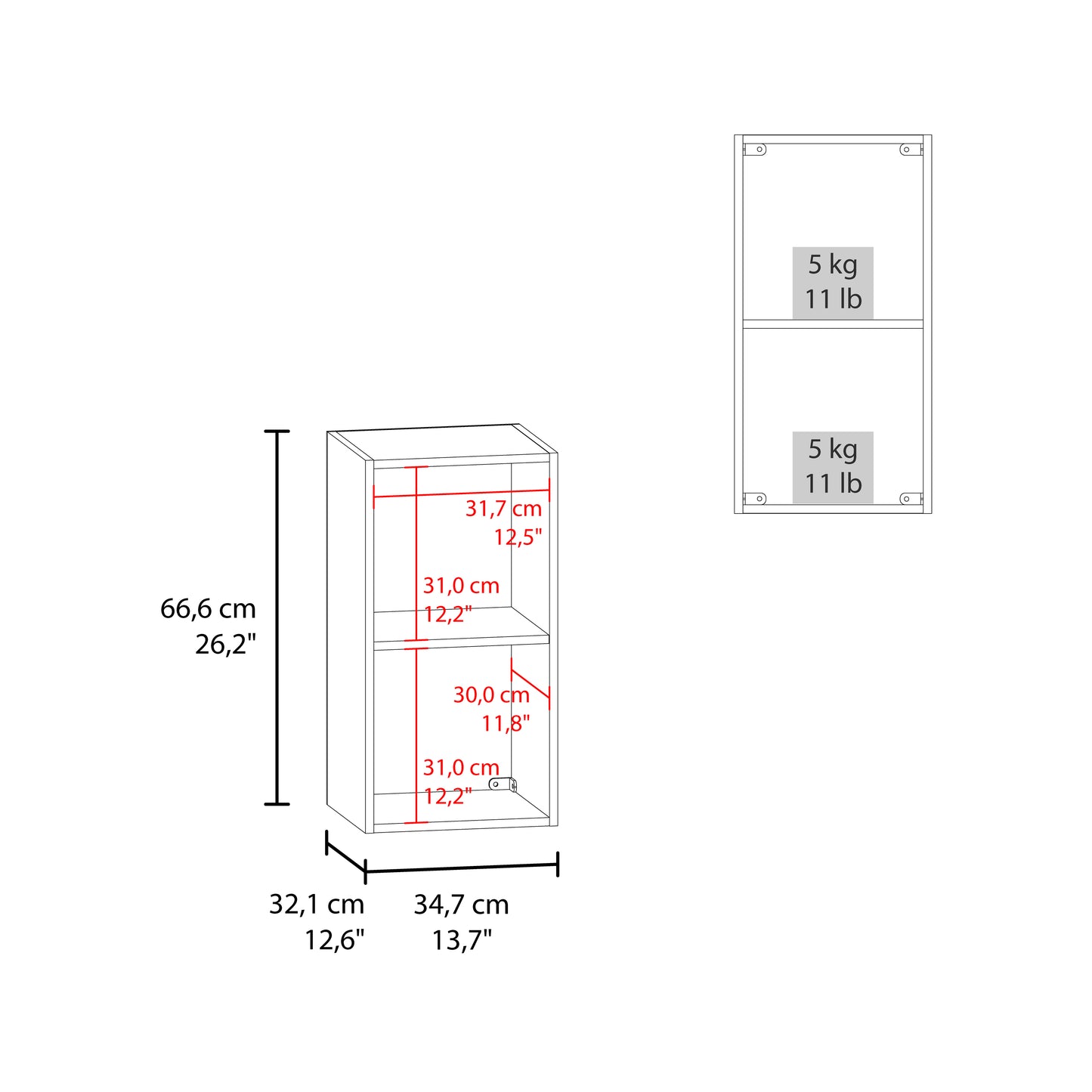 Kaser Medicine Cabinet with Mirror and Shelves, With Vertical Or Horizontal Position Option, Modern Bathroom Storage Solution