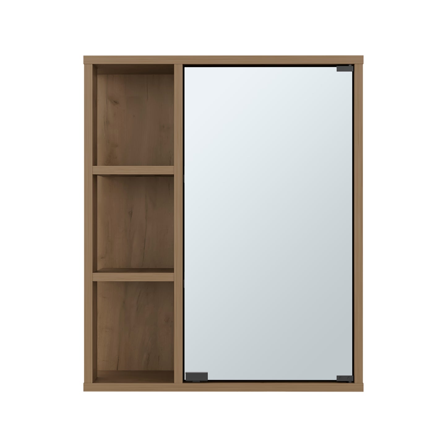 Berkel Freestanding Bathroom Storage Cabinet with Open Shelves, Single Door and Compact Linen Organizer for Bathroom or Laundry Room