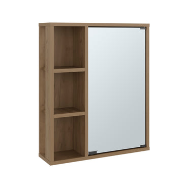 Berkel Freestanding Bathroom Storage Cabinet with Open Shelves, Single Door and Compact Linen Organizer for Bathroom or Laundry Room