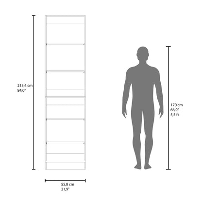 Eco Closet Storage Shelves Unit, Open Organizer with 5 Spacious Adjustable Shelves, Space-Saving Vertical Wardrobe Insert for Clothes, Shoes, Boxes & Accessories, Free-Standing Durable Closet System
