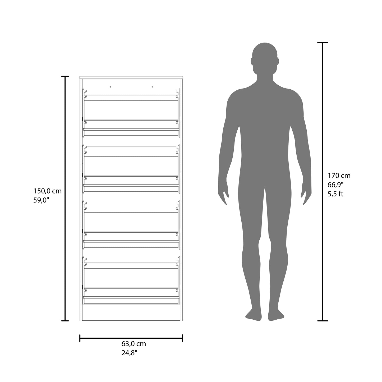 Inola 4 Door Shoe Rack Cabinet for Entryway and Home Storage, Space-Saving Shoe Organizer with Enclosed Design, Modern Style for Hallway or Bedroom Use