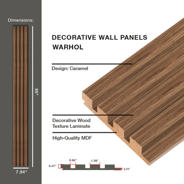 Warhol Eco-Friendly MDF Wall Paneling, Decorative Noise Reduction Panels for Walls and Ceilings