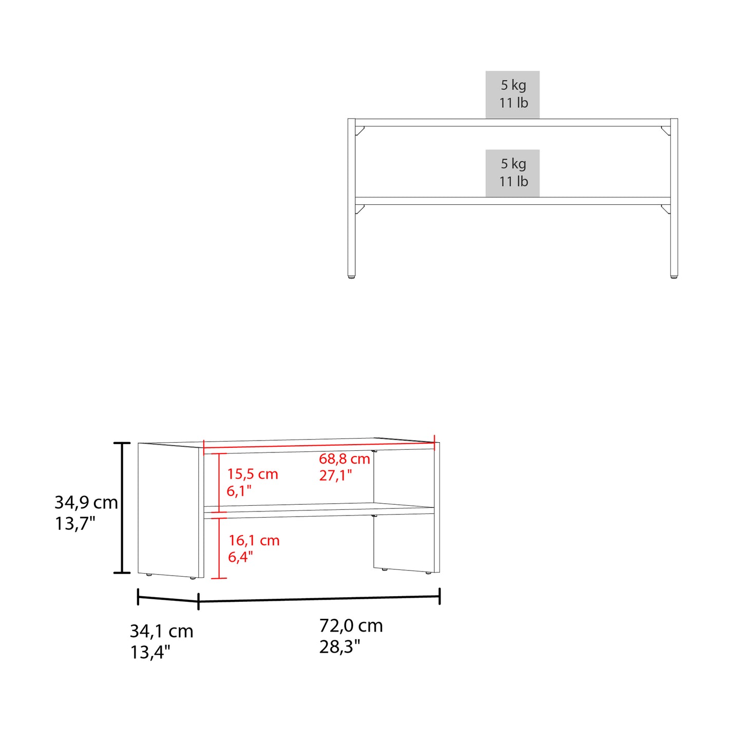 Basic Stackable Shoe Rack