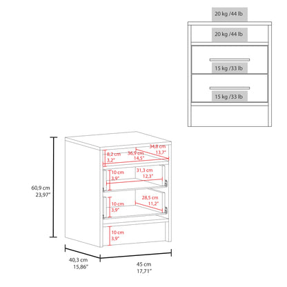 Greter Nightstand White