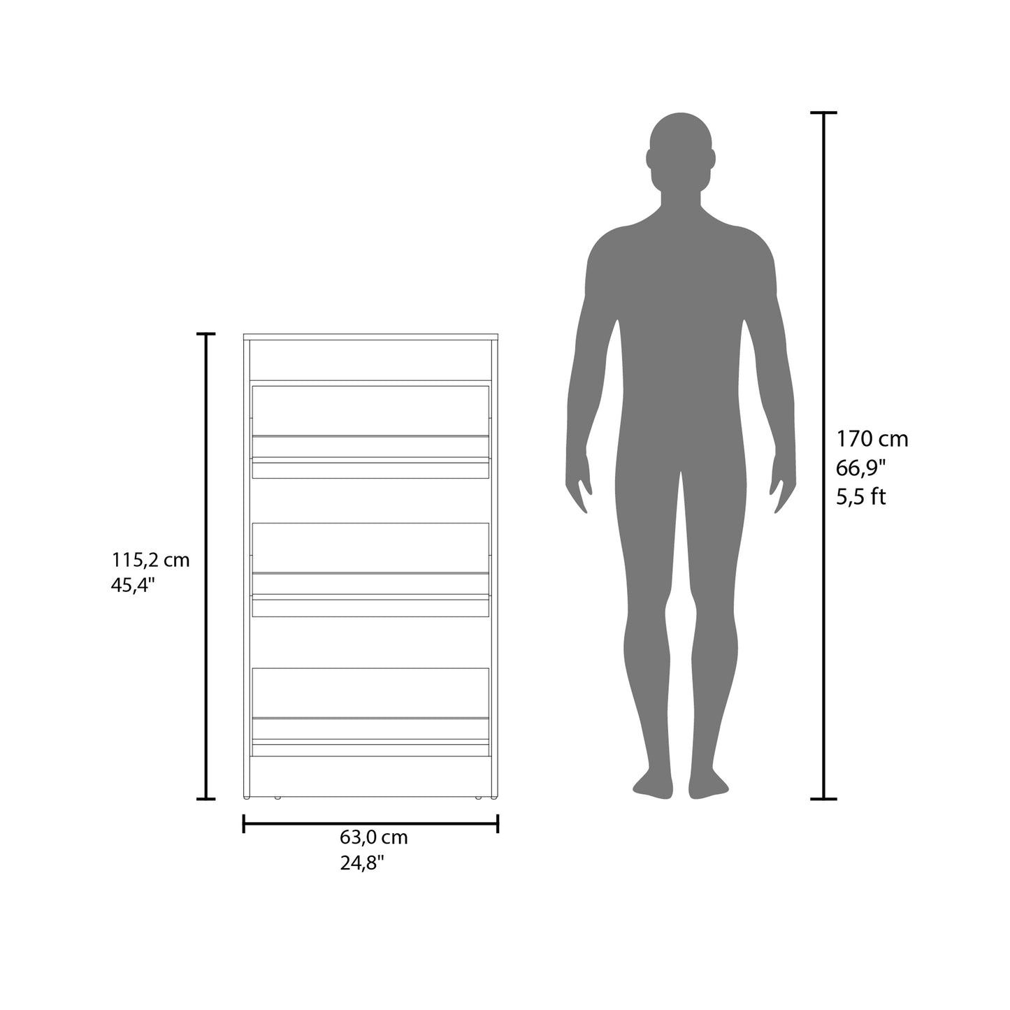 Shoe Rack Inola 3-Tier