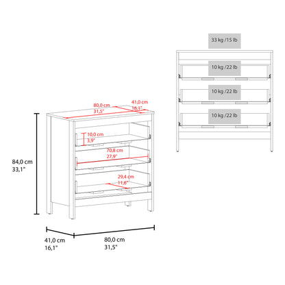 Newcastle Dresser for Bedroom and Home Storage, Modern Storage Cabinet with Clean Design for Clothing and Everyday Items, Space-Efficient Furniture for Organized Living