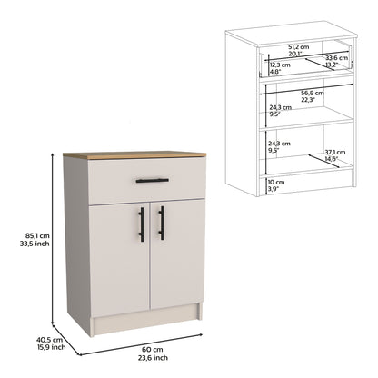 Mayorca Multistorage Pantry Cabin, One Drawer, Two Interior Shelves