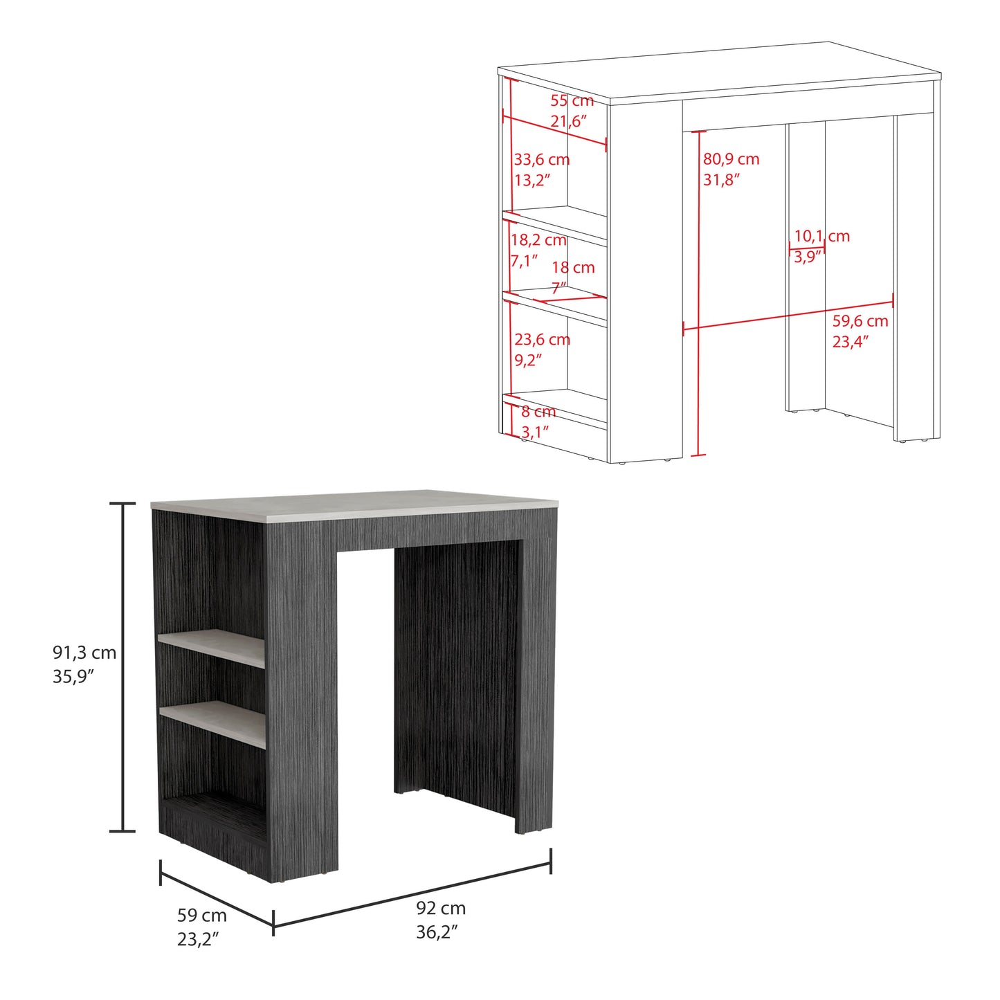 Portree Kitchen Island