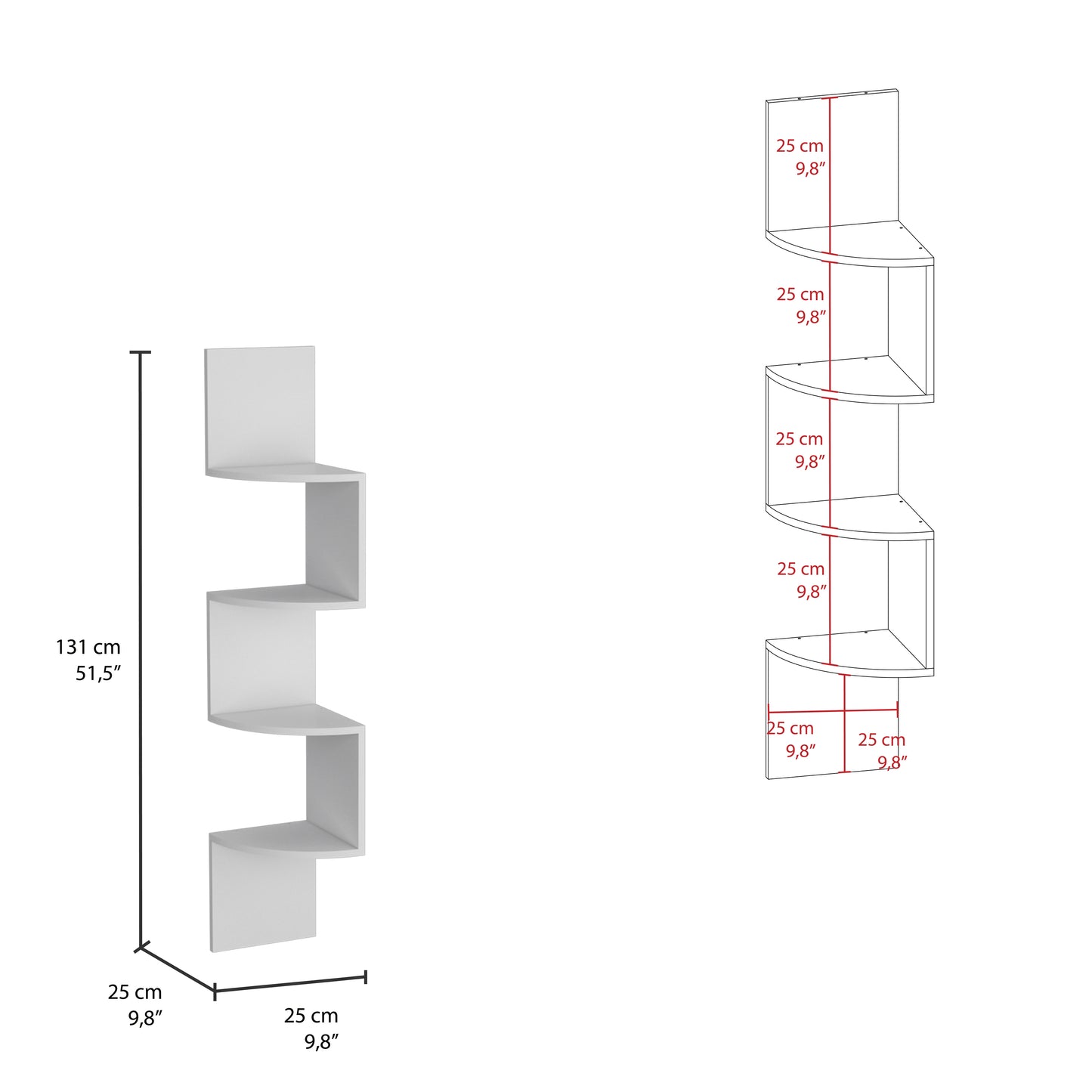 Rosset Corner Floating Shelf