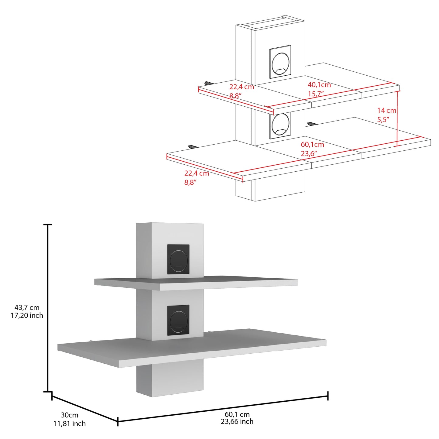 Burgos Floating Shelf