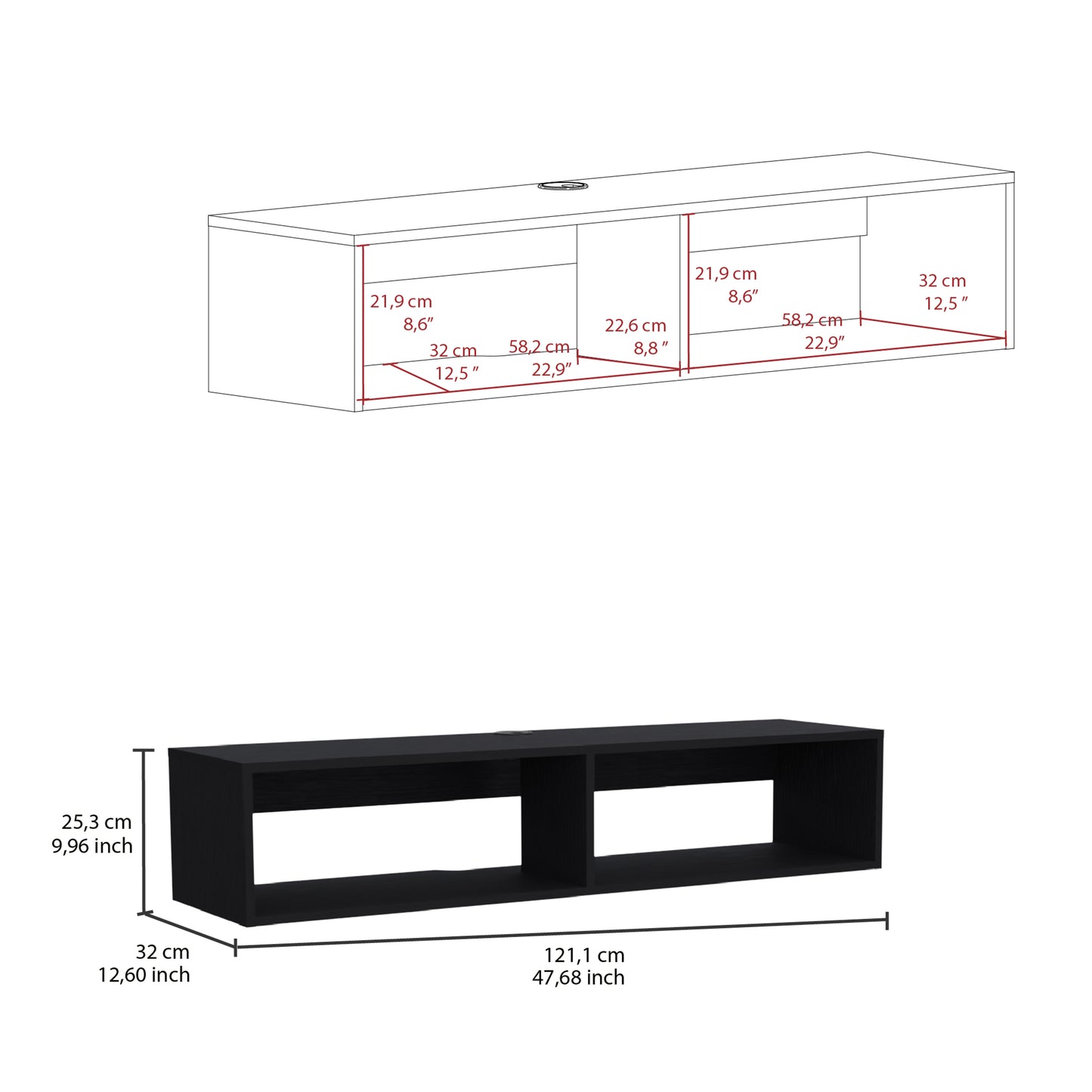 Rockwood Wall-Mounted TV Stand