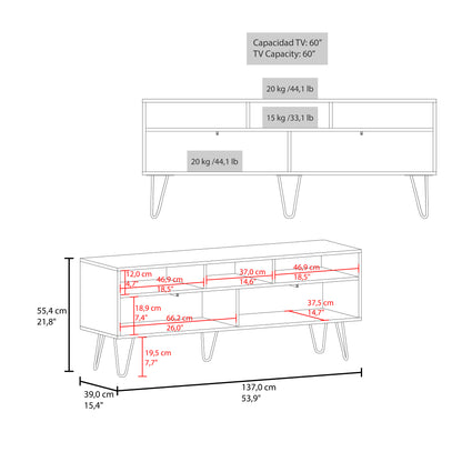 TV Stand Tori 54" Wide and Two Drawers