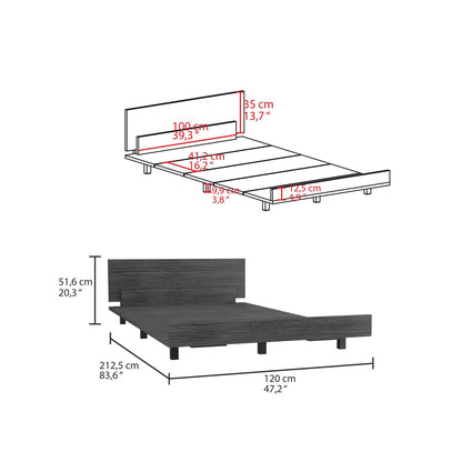 Kaia Twin Bed Base, Headboard