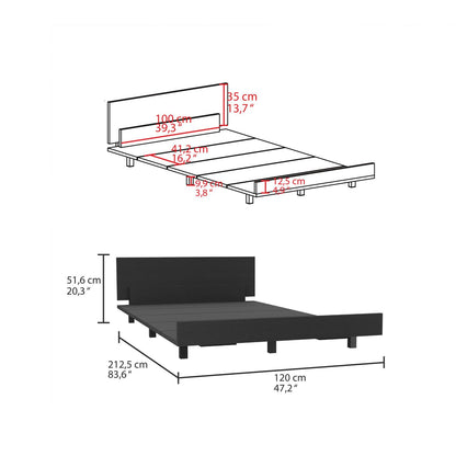 Kaia Twin Bed Base, Headboard
