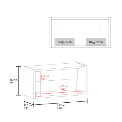 Elsah Pull-Up Door Wall Cabinet, Compact Kitchen, Garage or Bathroom Storage Unit