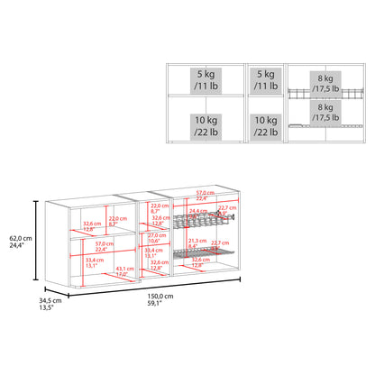 Corinto Kitchen Wall Cabinet with two doors