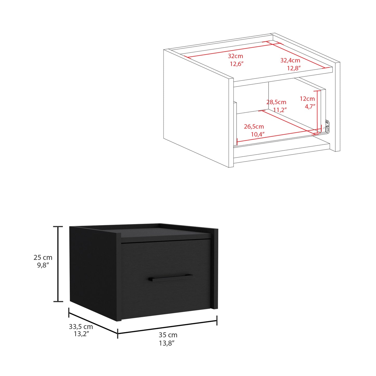 Boa Floating Nightstand