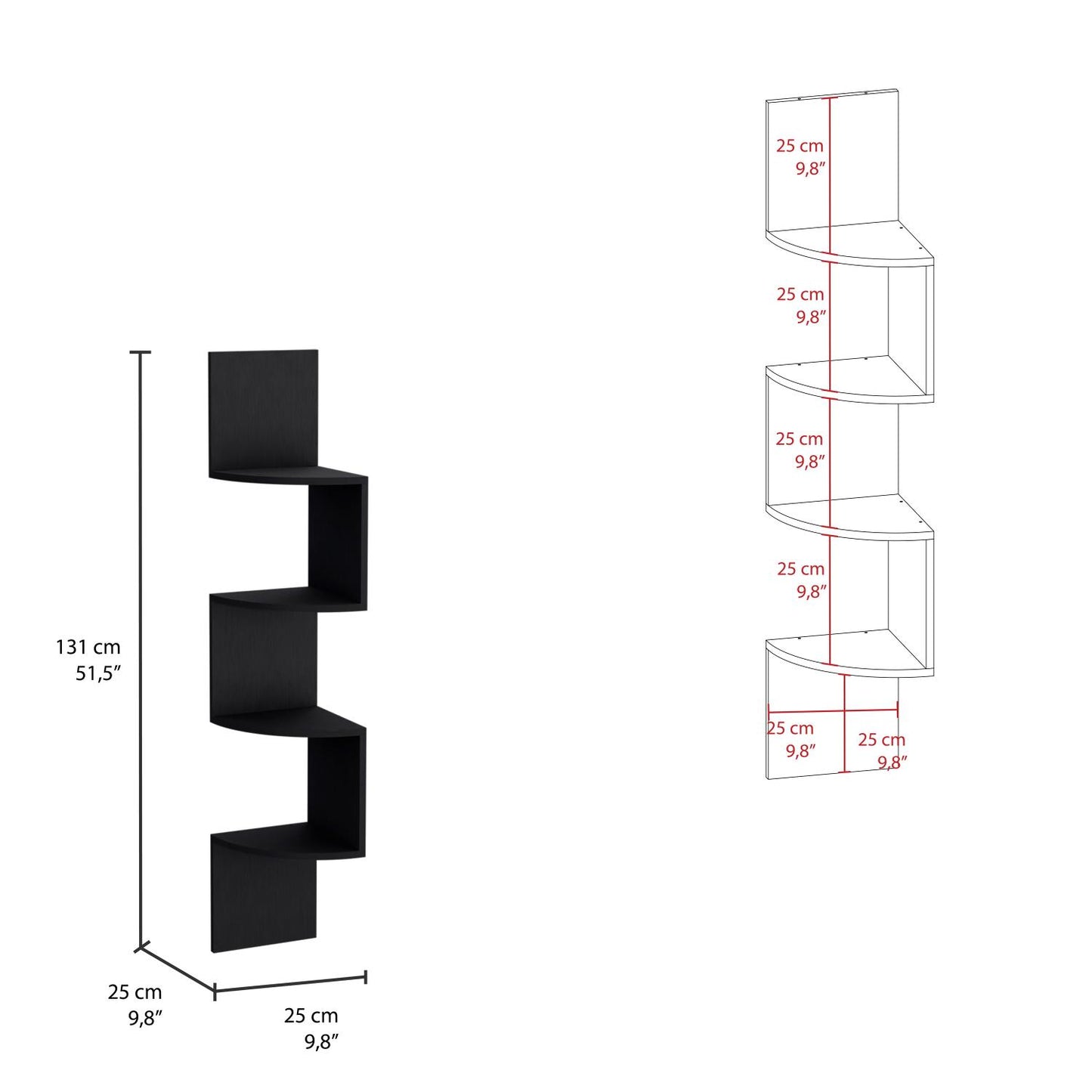 Rosset Corner Floating Shelf