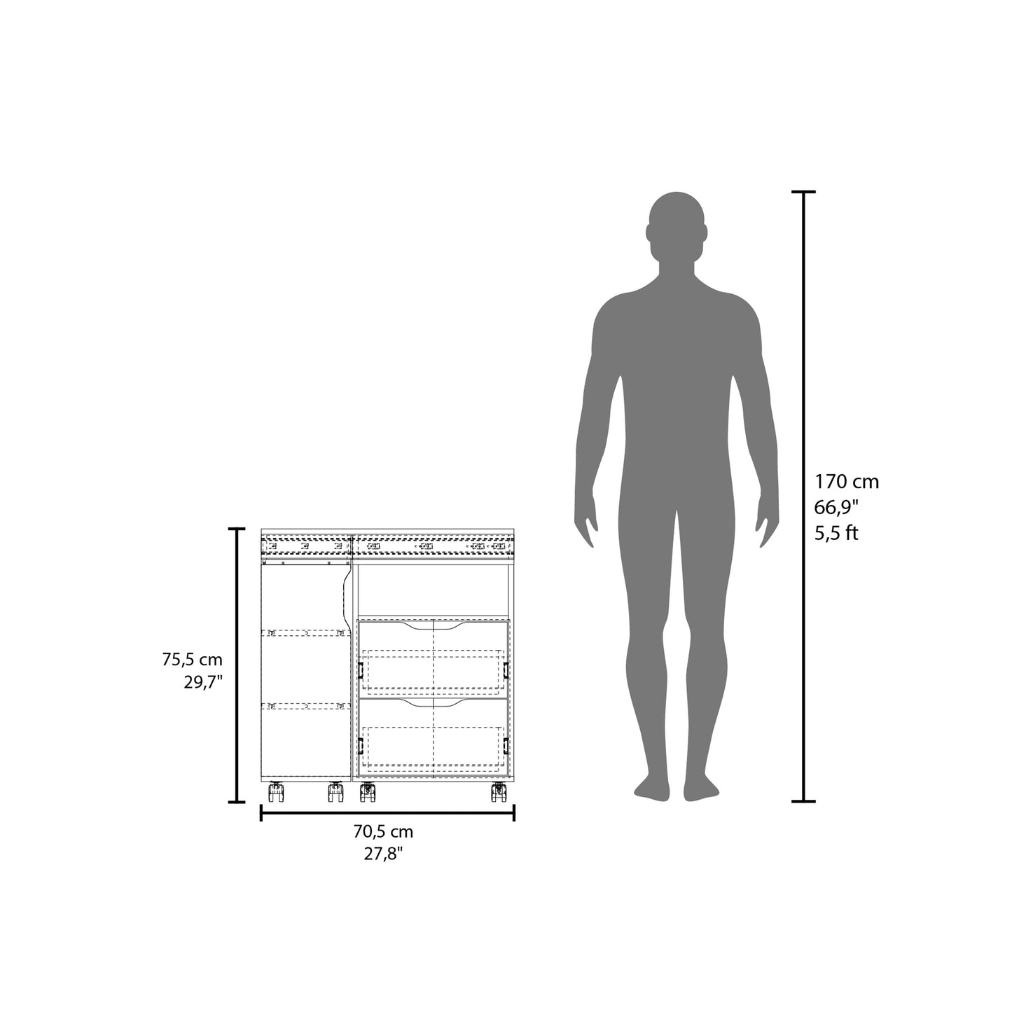 Extendable Desk San Diego for Office