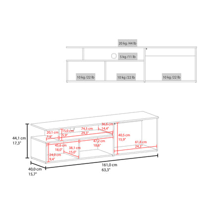 Floating Tv Stand Selma 63" Wide, TV Rack for Living Room