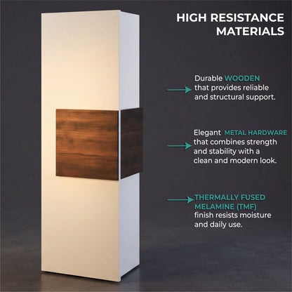 Vanguard Wall-Mounted Single Door Medicine Cabinet with 3 Interior Storage Shleves, Space-Saving Bathroom Storage Organizer with Concealed Shelving