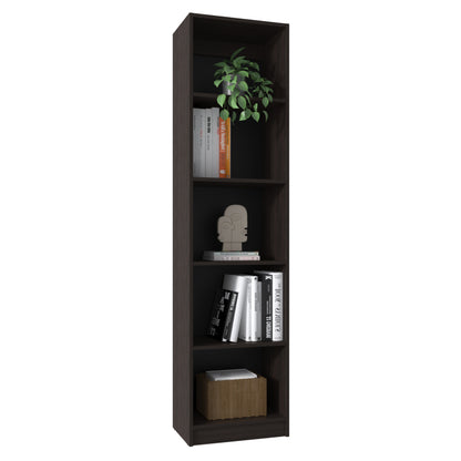 Home Slim 5-Shelf Narrow Bookcase with Open Shelves, Freestanding Modern Storage Solution for Living Rooms, Offices, or Bedrooms, Stylish and Practical Bookcase with Clean Lines and Sturdy Construction
