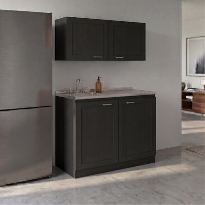 TUHOME Zurich Cabinet Set with Double Door Cabinet, Two Interior Shelves, Spacious Storage and Superior Top Surface for Organized Kitchen Spaces, Freestanding Solution for Home Efficiency and Daily Convenience