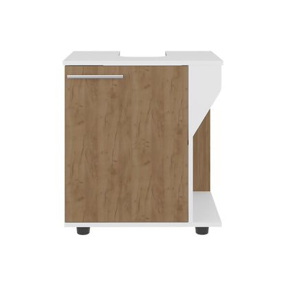 Phillips Under Sink Cabinet, Double Door Storage with Open Back for Pipes, Wide Unit, Freestanding Cabinet