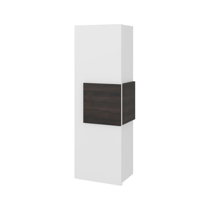 Vanguard Wall-Mounted Single Door Medicine Cabinet with 3 Interior Storage Shleves, Space-Saving Bathroom Storage Organizer with Concealed Shelving