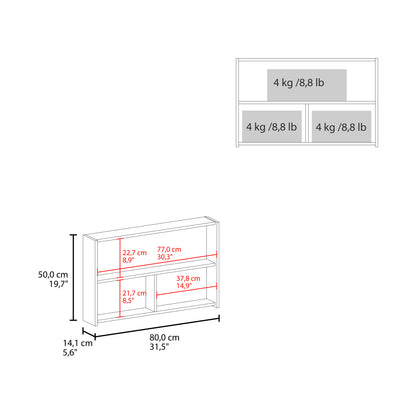 Bouti 19.7" H x 31.5" W Double Door Mirror Medicine Cabinet, Three interior Shelves for Bathroom, Kitchen