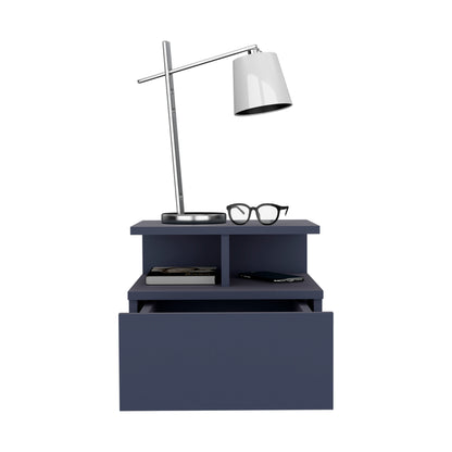 Adele Floating Nightstand, With One Drawer And Two Small Below Shelves For Storage or Decor