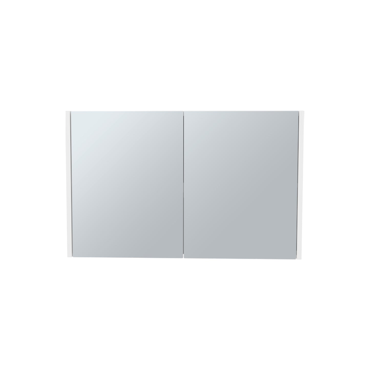 Bouti 19.7" H x 31.5" W Double Door Mirror Medicine Cabinet, Three interior Shelves for Bathroom, Kitchen