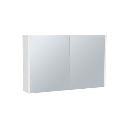 Bouti 19.7" H x 31.5" W Double Door Mirror Medicine Cabinet, Three interior Shelves for Bathroom, Kitchen