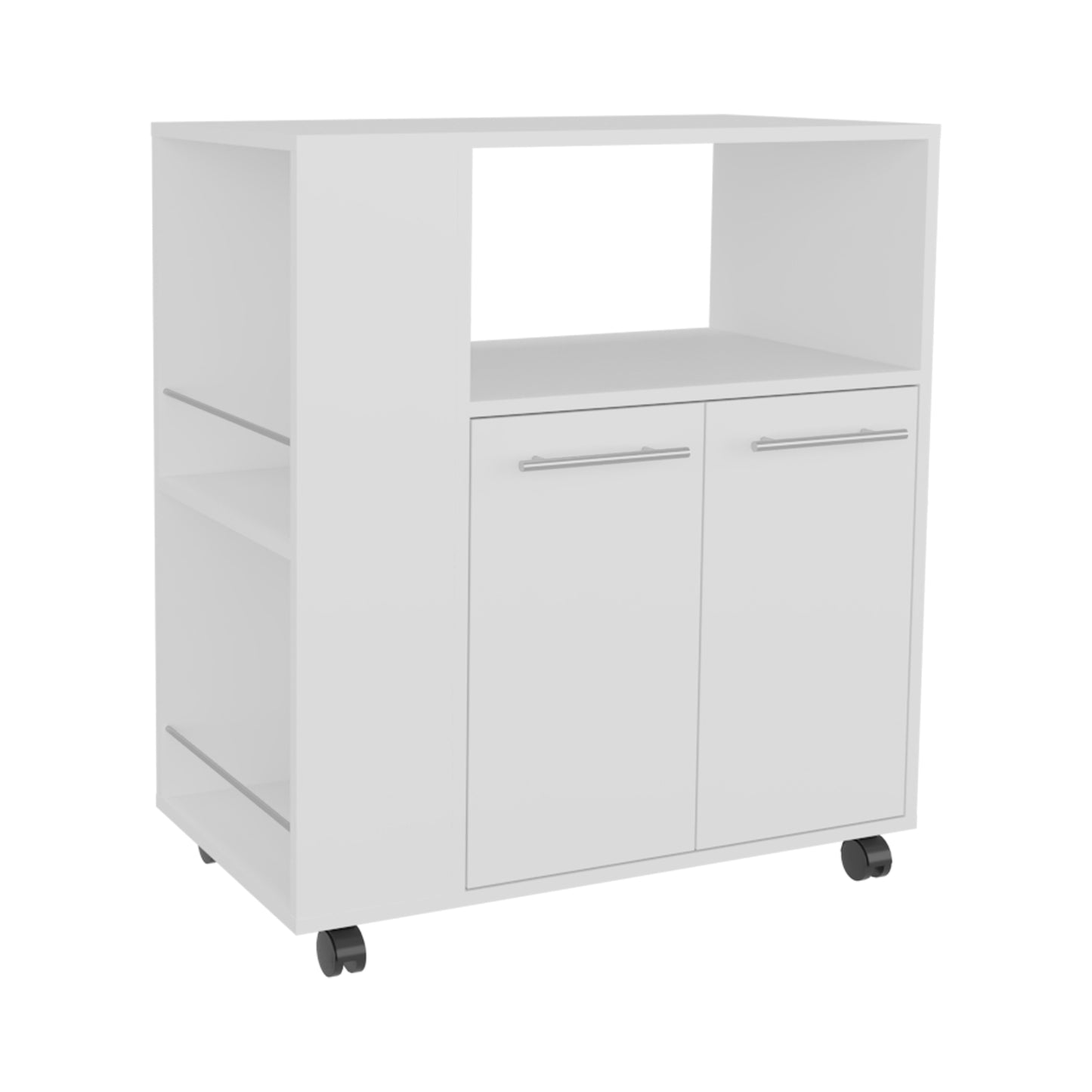 Kitchen Cart Eldon, Base Cabinet with Four Shelves