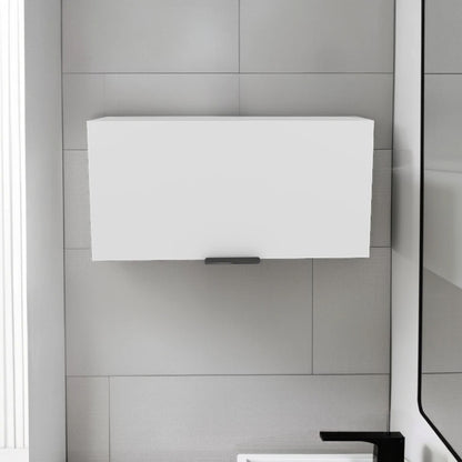 Elsah Pull-Up Door Wall Cabinet, Compact Kitchen, Garage or Bathroom Storage Unit