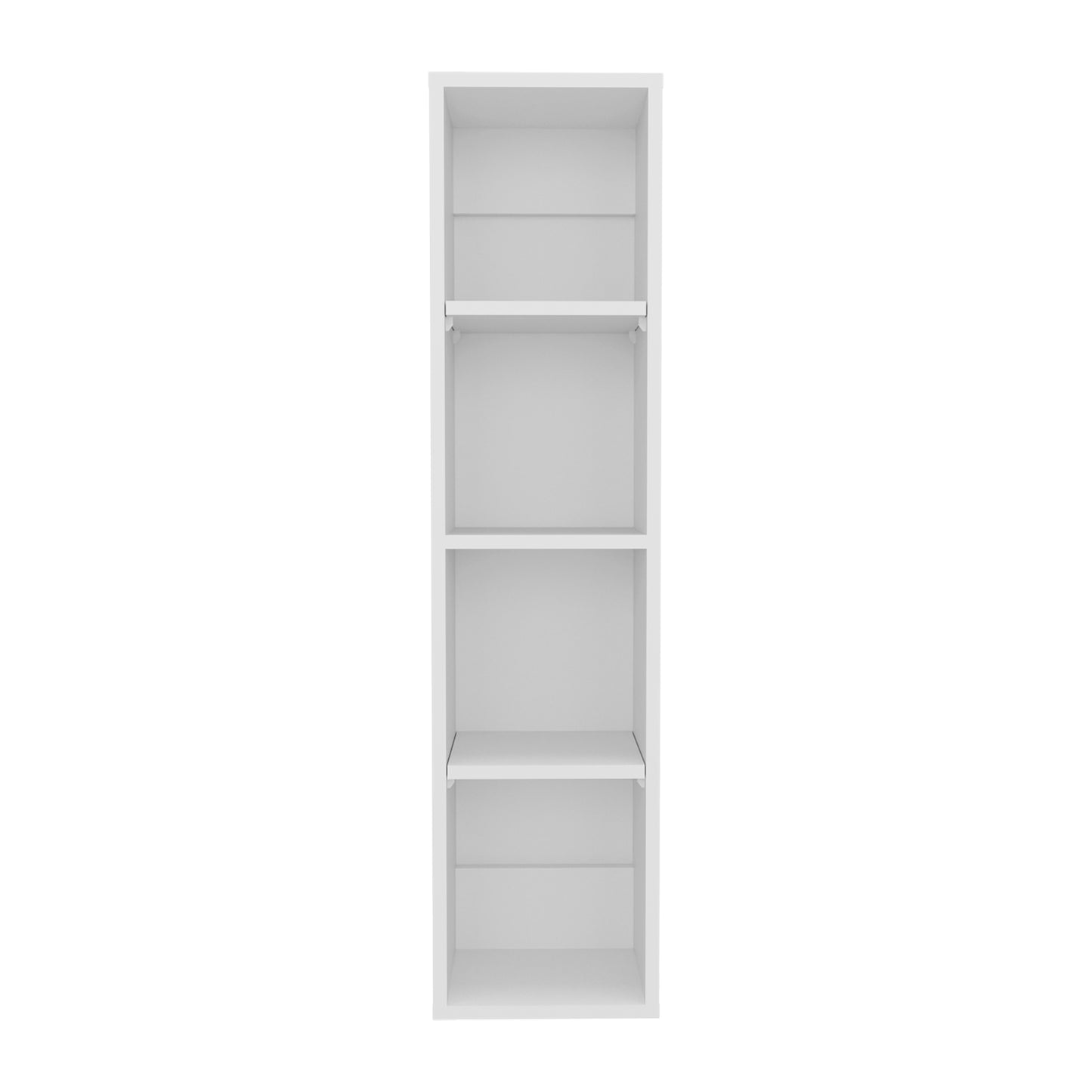 40" High Wall Cabinet, Vertical Wall-Mounted Storage Tower with 4 Spacious Shelves, Slim Bathroom Organizer for Toiletries & Towels, Space-Saving Modern Cabinet, Easy Assembly