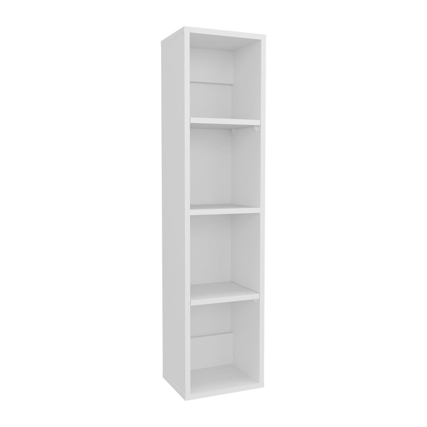 40" High Wall Cabinet, Vertical Wall-Mounted Storage Tower with 4 Spacious Shelves, Slim Bathroom Organizer for Toiletries & Towels, Space-Saving Modern Cabinet, Easy Assembly