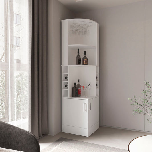 Being Kava Bar Cabinet, Wine Rack with Glass Shelving