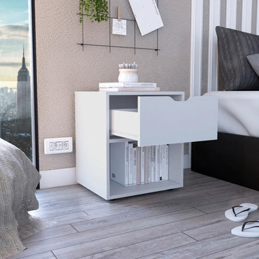 Aberdeeen 19.7-Inch High Nightstand White