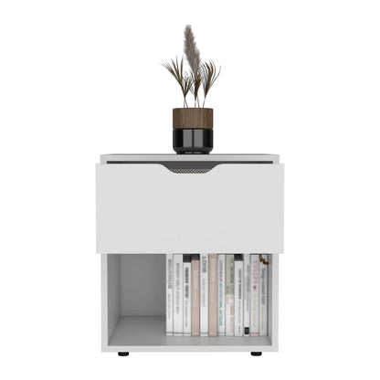 Aberdeeen 19.7-Inch High Nightstand White