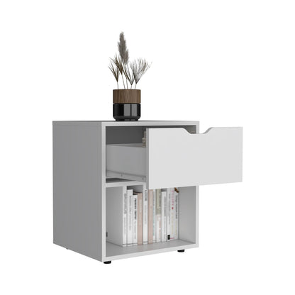 Aberdeeen 19.7-Inch High Nightstand White