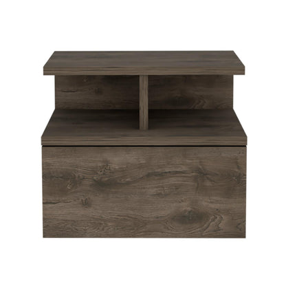 Adele Floating Nightstand, With One Drawer And Two Small Below Shelves For Storage or Decor