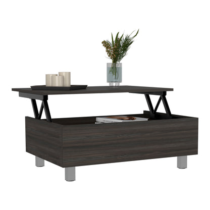 Tuhome Gambia Modern Lift-Top Coffee Table with Hidden Storage, Multi-Function Center Table, Ideal for Living Room, Stylish and Functional Design