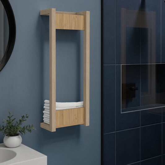Arlington Wall Towel Rack With Shelf And Hanging Bar
