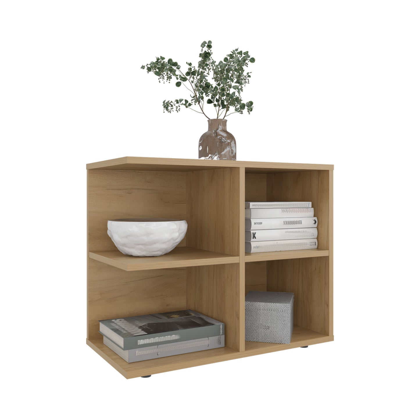Royal Console Sideboard Cart With Two Doors And Open Shelves, Multipurpose Storage Unit