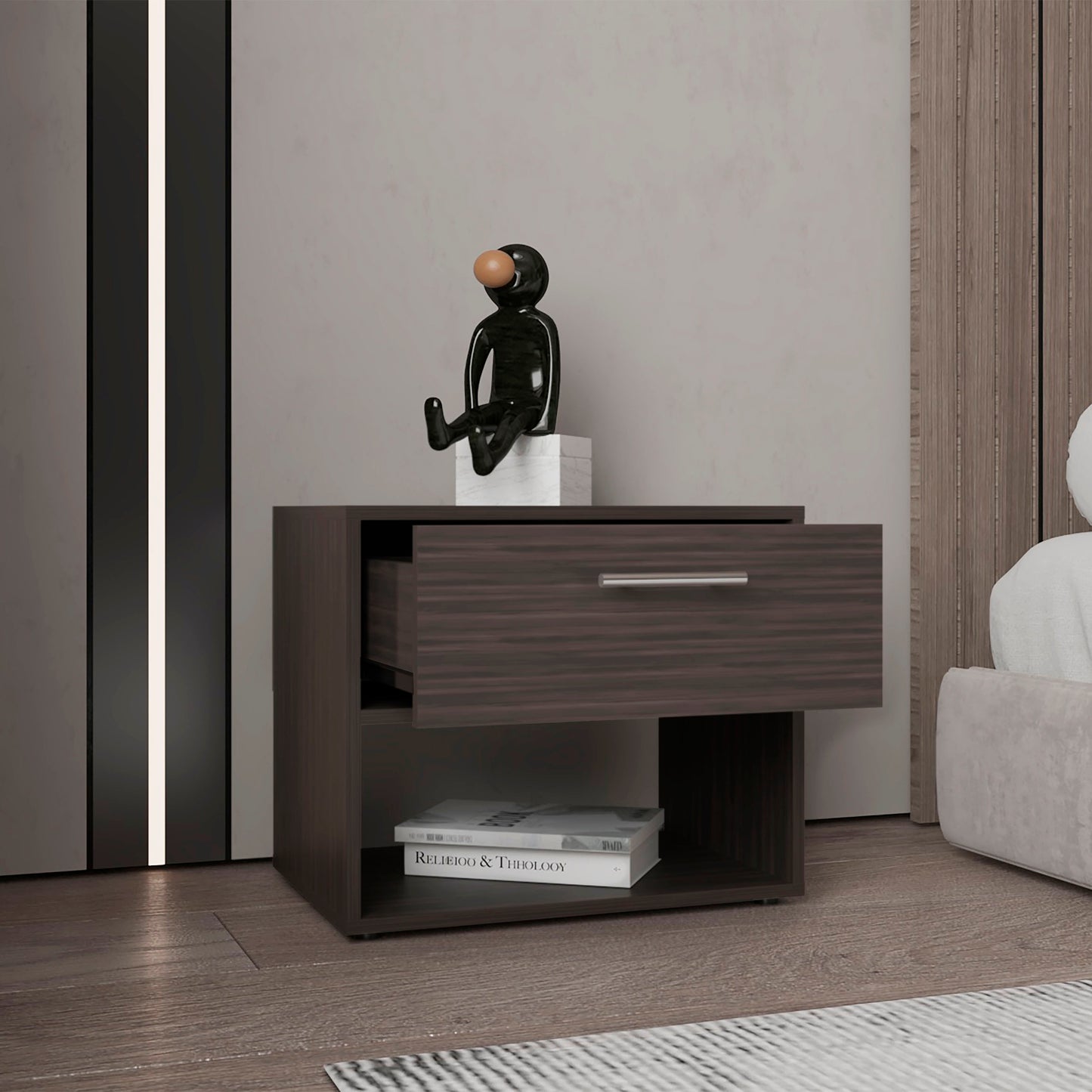 Alpine Nightstand with one Drawer