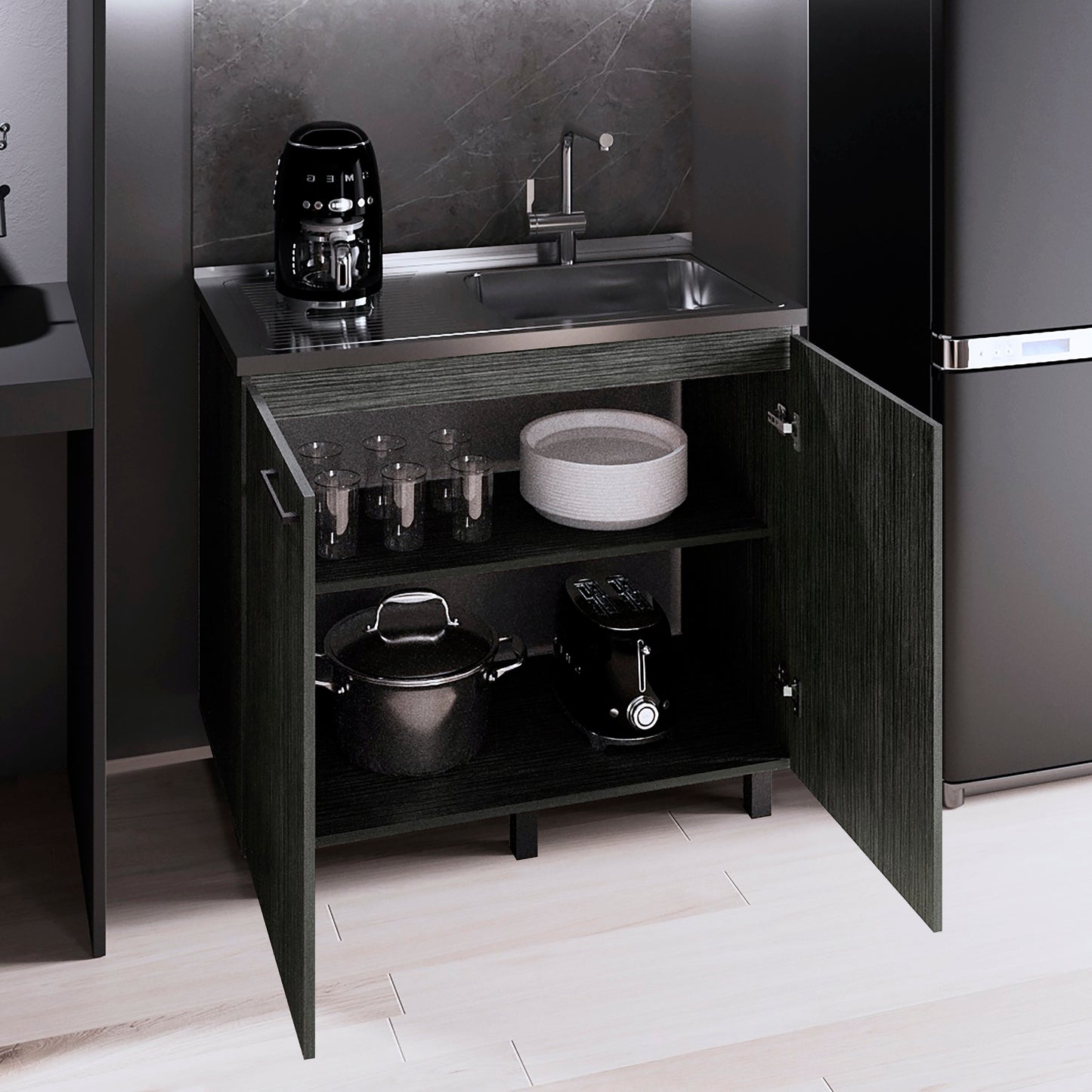 Napoles 2 Utility Sink with Cabinet
