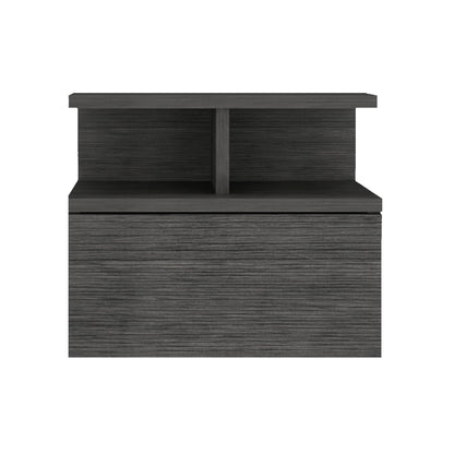 Adele Floating Nightstand, With One Drawer And Two Small Below Shelves For Storage or Decor