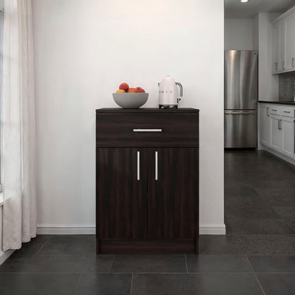 Mayorca Compact Multistorage Cabinet with One Drawer and Two Doors Cabinet with Interior Storage, Kitchen and Coffee Station Storage Option